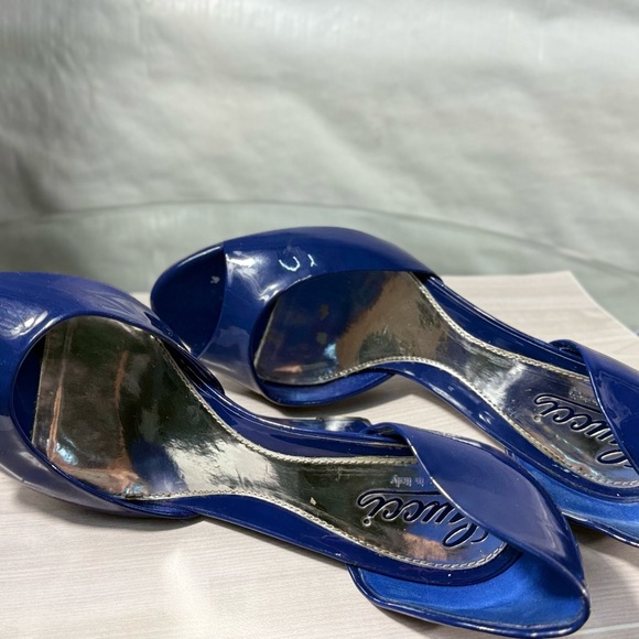 Gucci Blue and Silver Wedge Sandals - Picture 4 of 8